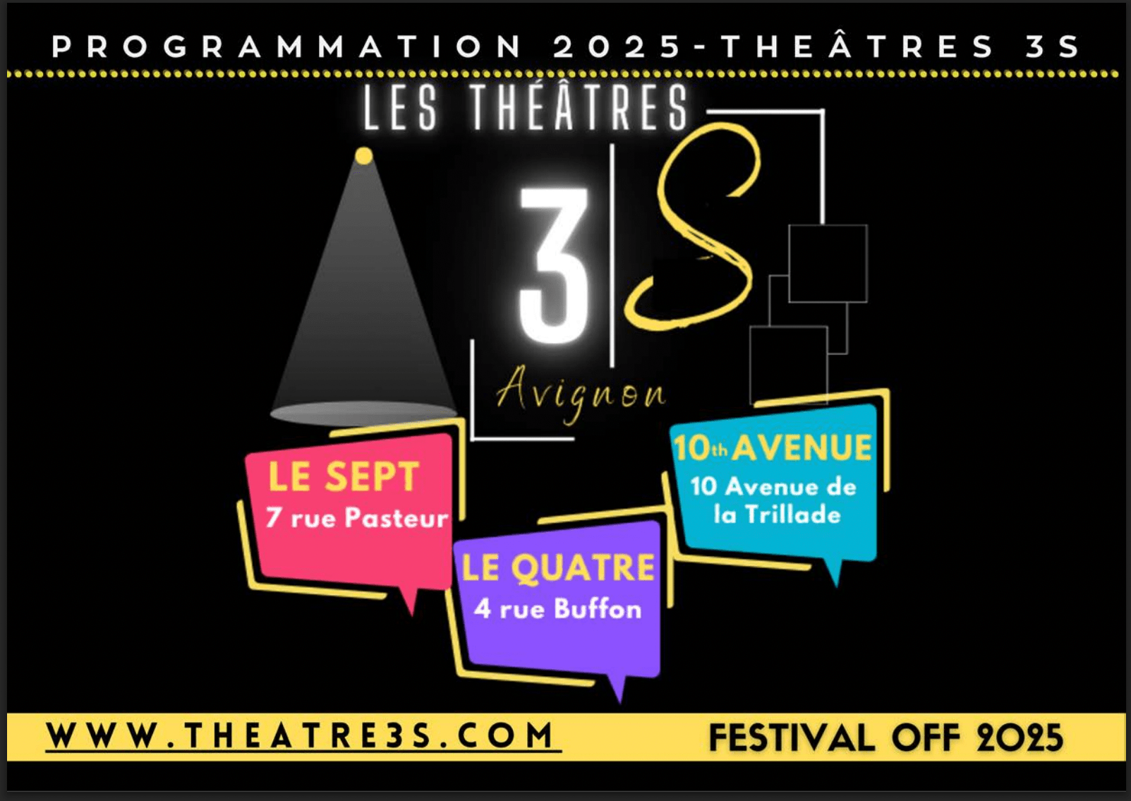 Le théâtre 3 S, festival d'Avignon